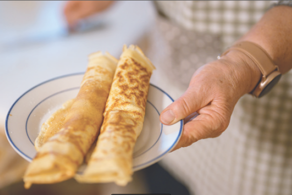 Plinse backen im Hanschkow Haus